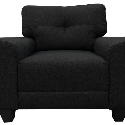 Sillon El Bazar Store Sidney Lino Negro 1 plaza, Modular, Moderno, Sala, Ocasional