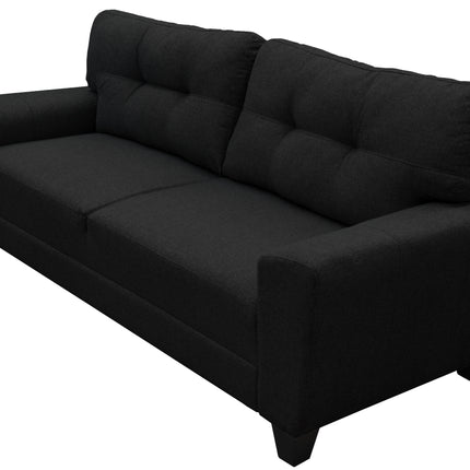Sofa El Bazar Store Sidney Lino Negro 3 plazas, Modular, Moderno, Sala