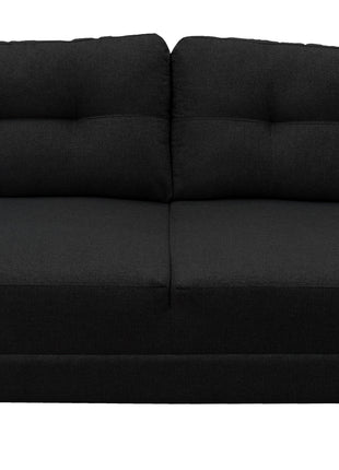 Sofa El Bazar Store Sidney Lino Negro 3 plazas, Modular, Moderno, Sala