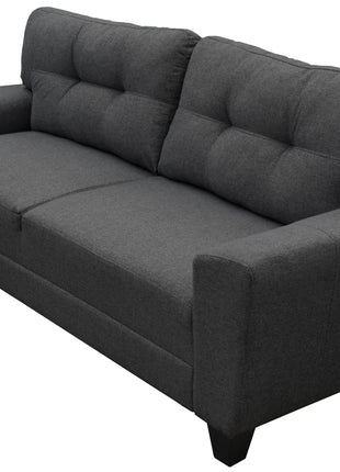 Sofa El Bazar Store Sidney Lino Gris oxford 3 plazas, Modular, Moderno, Sala