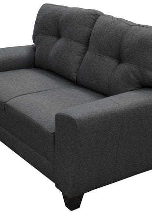 Love seat El Bazar Store Sidney Lino Gris oxford 2 plazas, Modular, Moderno, Sala, Sofa