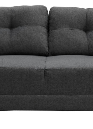 Love seat El Bazar Store Sidney Lino Gris oxford 2 plazas, Modular, Moderno, Sala, Sofa