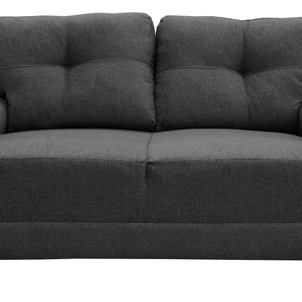 Love seat El Bazar Store Sidney Lino Gris oxford 2 plazas, Modular, Moderno, Sala, Sofa