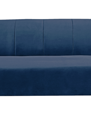 Sofa Cama Reclinable El Bazar Store Miami Azul marino terciopelo, Futon 3 posiciones, Sala, Love Seat