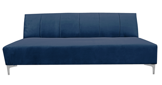 Sofa Cama Reclinable El Bazar Store Miami Azul marino terciopelo, Futon 3 posiciones, Sala, Love Seat