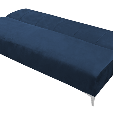Sofa Cama Reclinable El Bazar Store Miami Azul marino terciopelo, Futon 3 posiciones, Sala, Love Seat