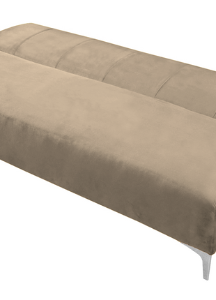 Sofa Cama Reclinable El Bazar Store Miami Beige terciopelo, Futon 3 posiciones, Sala, Love Seat