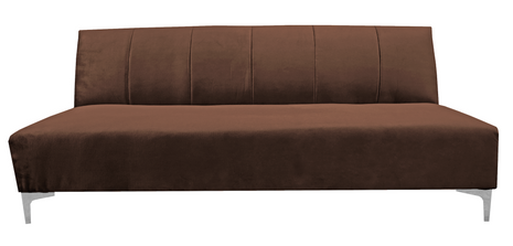Sofa Cama Reclinable El Bazar Store Miami Chocolate terciopelo, Futon 3 posiciones, Sala, Love Seat