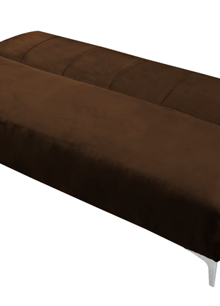 Sofa Cama Reclinable El Bazar Store Miami Chocolate terciopelo, Futon 3 posiciones, Sala, Love Seat