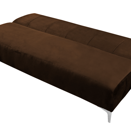 Sofa Cama Reclinable El Bazar Store Miami Chocolate terciopelo, Futon 3 posiciones, Sala, Love Seat