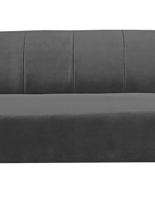 Sofa Cama Reclinable El Bazar Store Miami Gris Oxford terciopelo, Futon 3 posiciones, Sala, Love Seat