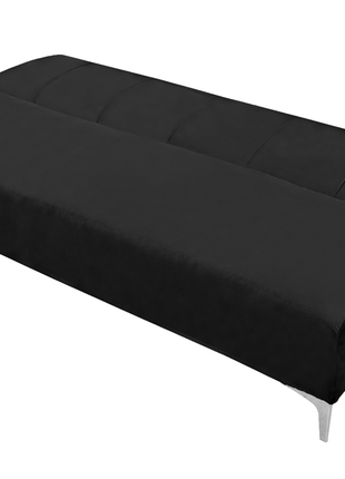 Sofa Cama Reclinable El Bazar Store Miami Negro terciopelo, Futon 3 posiciones, Sala, Love Seat