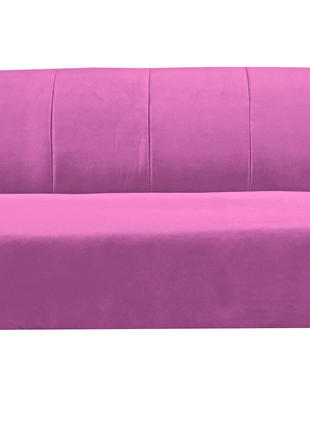 Sofa Cama Reclinable El Bazar Store Miami Rosa terciopelo, Futon 3 posiciones, Sala, Love Seat