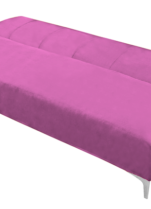 Sofa Cama Reclinable El Bazar Store Miami Rosa terciopelo, Futon 3 posiciones, Sala, Love Seat