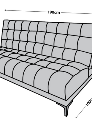 Sofa cama El Bazar Storę Verso Gris Oxford  Matrimonial Futon 3 posiciones