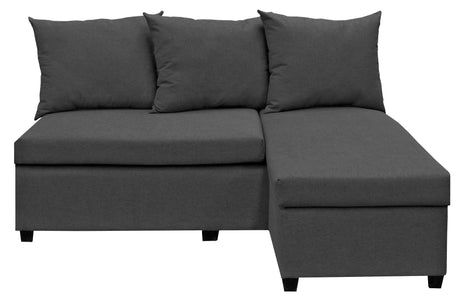 Sala Esquinera Modular El Bazar Store Tromso Gris Oxford 160x130 cm Lado Izquierdo ó Drecho Tela Lino nacional