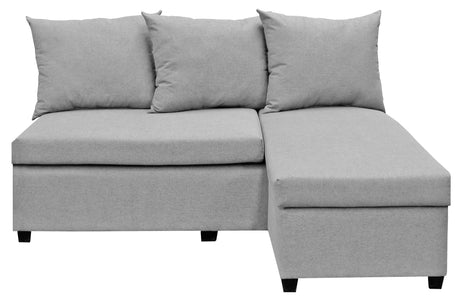 Sala Esquinera Modular El Bazar Store Tromso Gris plata 160x130 cm Lado Izquierdo ó Drecho Tela Lino nacional