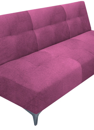 Sofá Cama Reclinable Vegas terciopelo Rosa, Futon 3 Posiciones, El Bazar Store