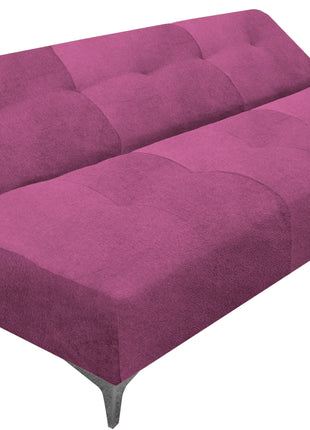 Sofá Cama Reclinable Vegas terciopelo Rosa, Futon 3 Posiciones, El Bazar Store