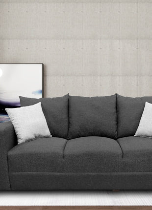 Sofa El Bazar Store Miami Lino Gris Oxford 3 Plazas, Modular, Moderno, Sala