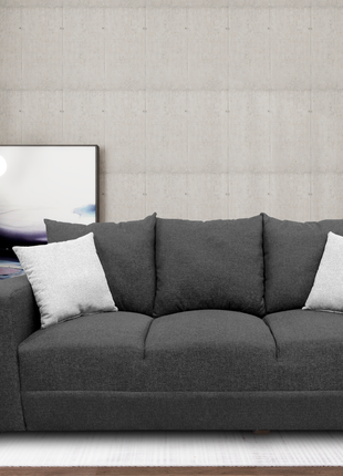 Sala Modular 3-2-1 El Bazar Store Miami Gris Oxford, Sofa, Love seat y sillon