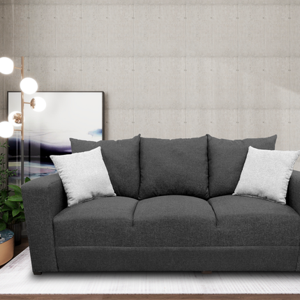 Sala Modular 3-2-1 El Bazar Store Miami Gris Oxford, Sofa, Love seat y sillon