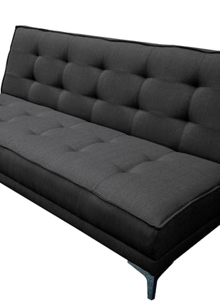Sofa cama El Bazar Store Zeus Gris Oxford Matrimonial Futón 3 posiciones