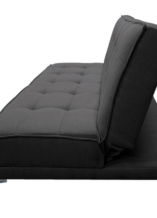 Sofa cama El Bazar Store Zeus Gris Oxford Matrimonial Futón 3 posiciones
