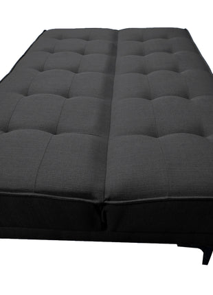 Sofa cama El Bazar Store Zeus Gris Oxford Matrimonial Futón 3 posiciones