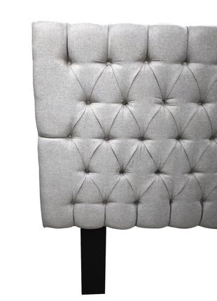 Cabecera Capitonada Soho Plata - Individual, Matrimonial, Queen, King Size, EL Bazar Store
