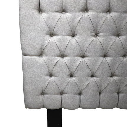 Cabecera Capitonada Soho Plata - Individual, Matrimonial, Queen, King Size, EL Bazar Store