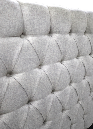 Cabecera Capitonada Soho Plata - Individual, Matrimonial, Queen, King Size, EL Bazar Store