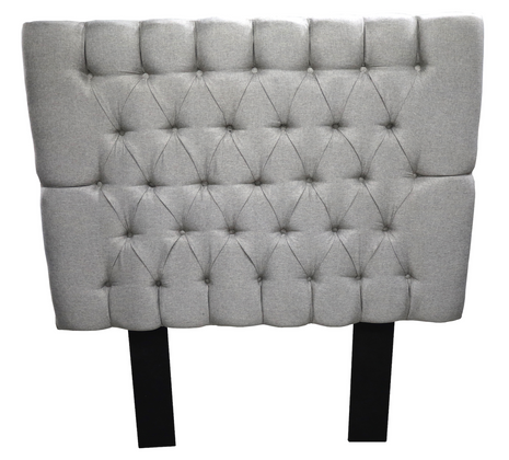 Cabecera Capitonada Soho Plata - Individual, Matrimonial, Queen, King Size, EL Bazar Store
