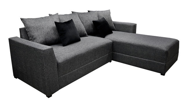Sala Esquinera Samso Lino Gris Oxford- 240x180 cm, El Bazar Store