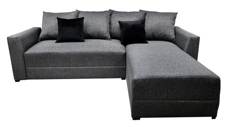 Sala Esquinera Samso Lino Gris Oxford- 240x180 cm, El Bazar Store