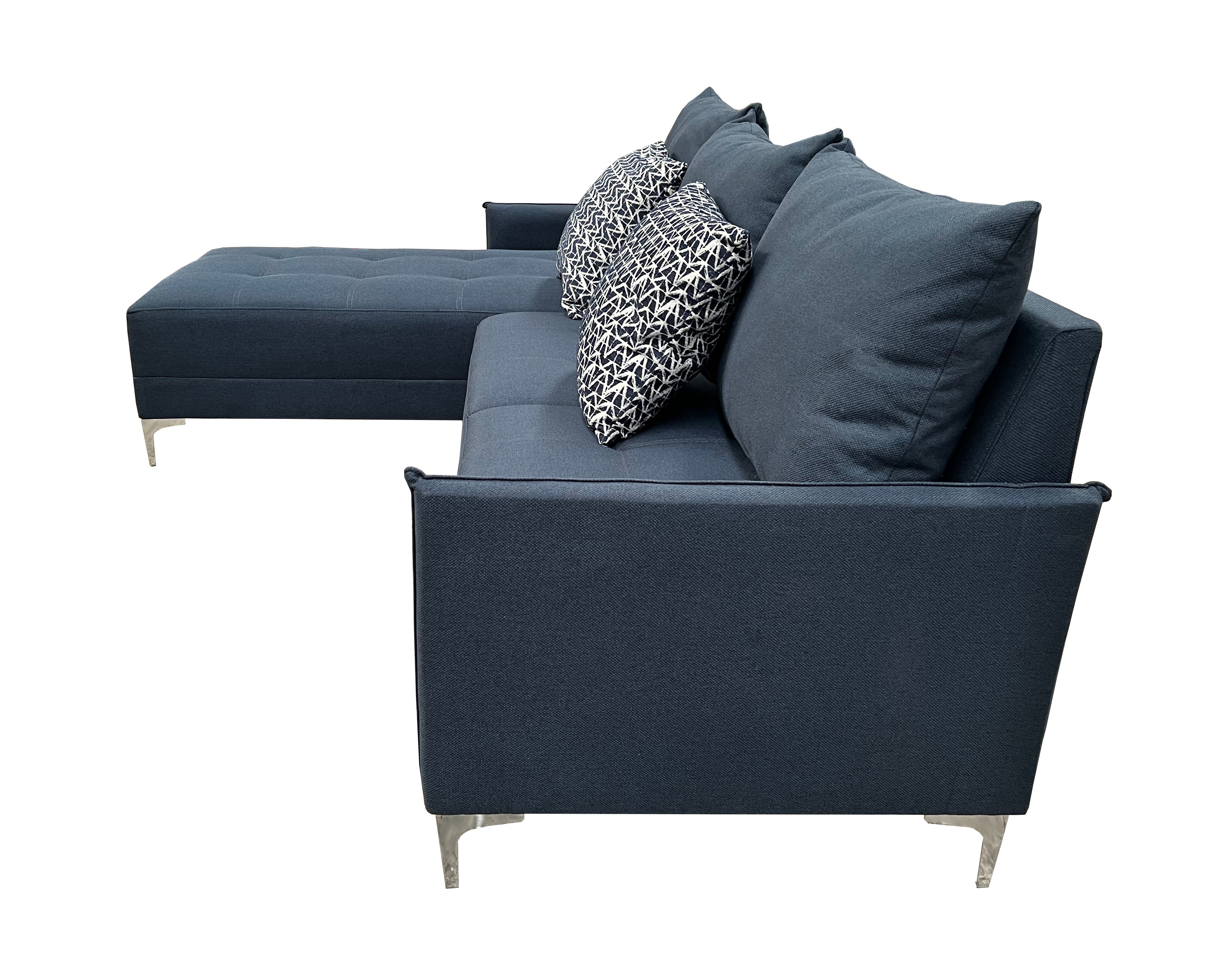 Sala Esquinera Caslon Tela importación Azul Marino - 260x180 cm, El Bazar Store