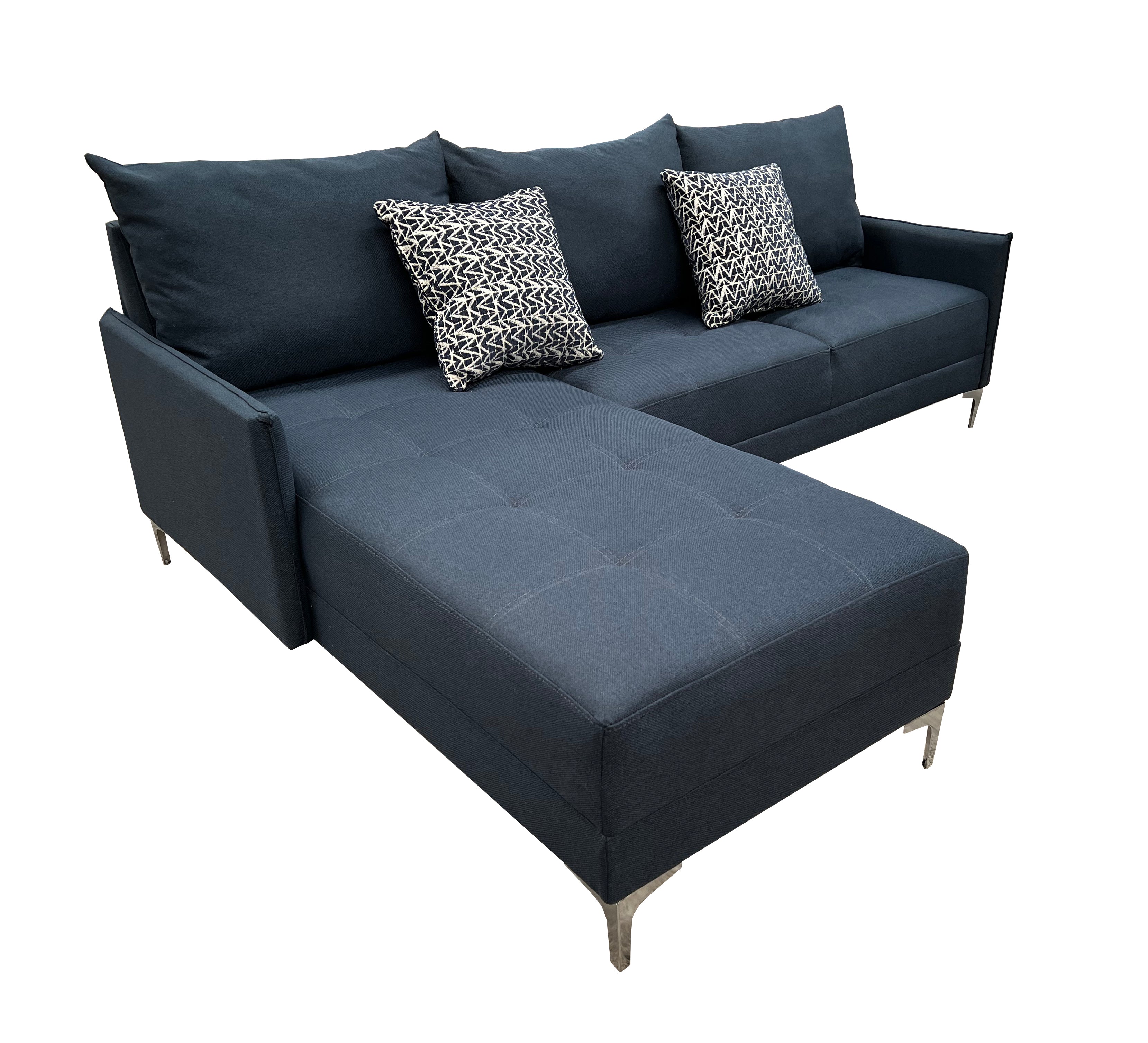 Sala Esquinera Caslon Tela importación Azul Marino - 260x180 cm, El Bazar Store