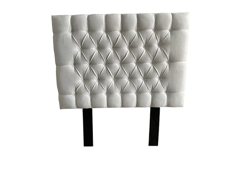 Cabecera Capitonada Soho Blanco- Individual, Matrimonial, Queen, King Size, EL Bazar Store