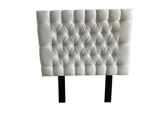 Cabecera Capitonada Soho Blanco- Individual, Matrimonial, Queen, King Size, EL Bazar Store