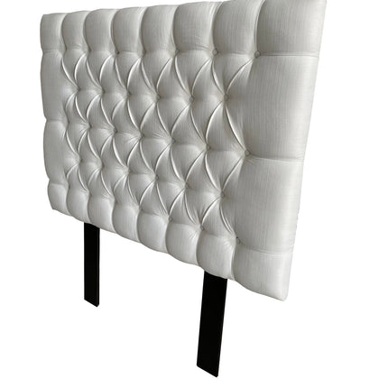 Cabecera Capitonada Soho Blanco- Individual, Matrimonial, Queen, King Size, EL Bazar Store