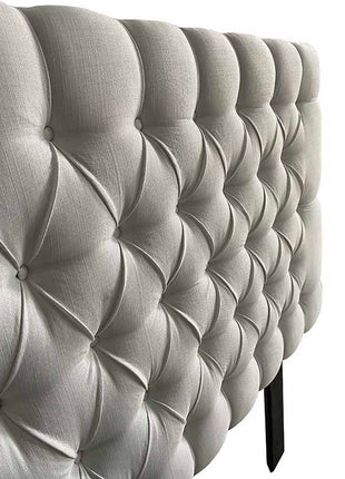 Cabecera Capitonada Soho Blanco- Individual, Matrimonial, Queen, King Size, EL Bazar Store